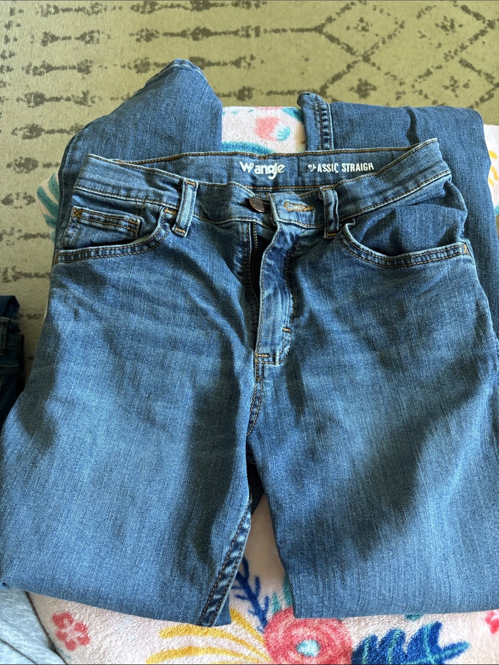 Wrangler Slim Leg KidsDenim Jeans in Blue